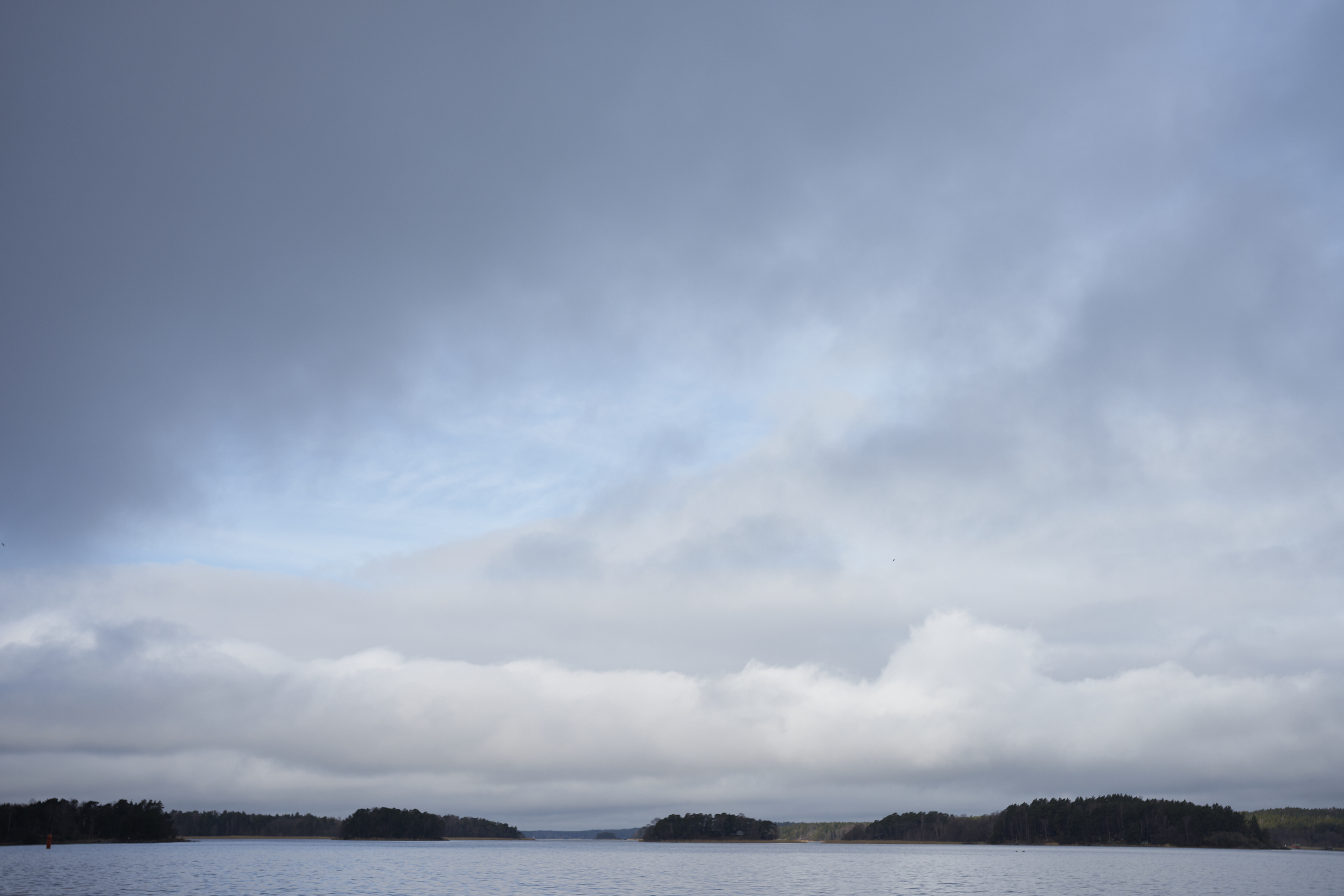 islands and clouds in the finnish archipelago